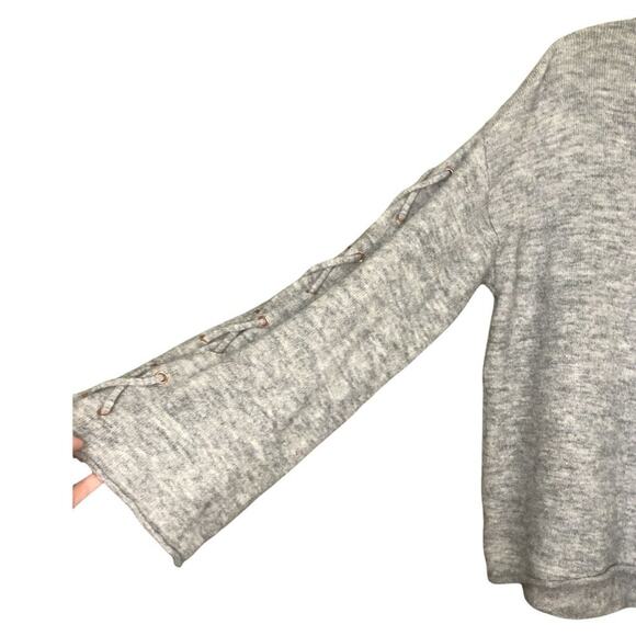 L.O.G.G x H&M Grey oversized lace up sweater S - Picture 5 of 7
